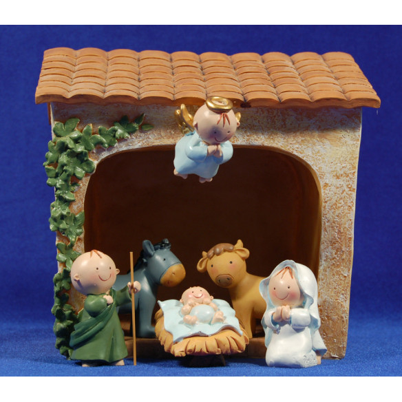 Nacimiento infantil 7 cm resina PitPita