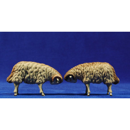 Capra 15 cm terracotta dipinte
