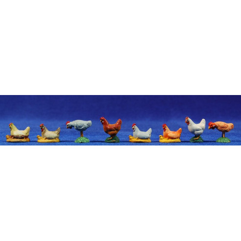Gallina 8 cm fang pintat Blas Muñoz