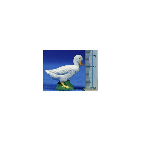 Pato 11 cm barro pintado