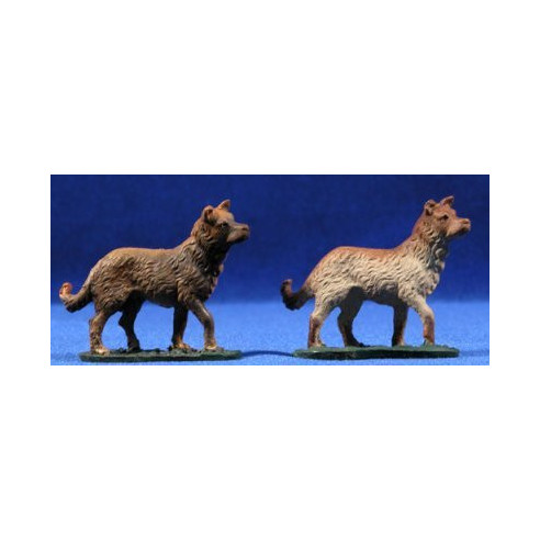 Cane 11 cm terracotta dipinte