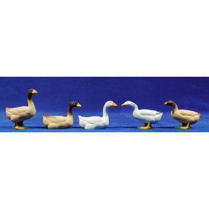 Goose 15 cm clay painted