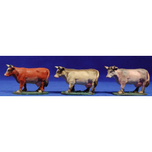 Cow 11 cm clay painted