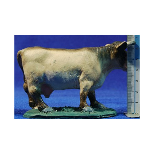 Cow 11 cm clay painted