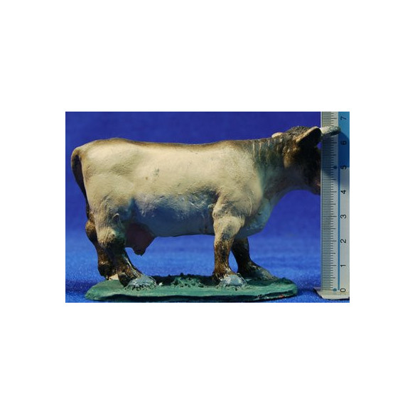 Vaca 11 cm barro pintado