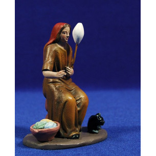 Filatura M2 12 cm terracotta dipinte Figuralia