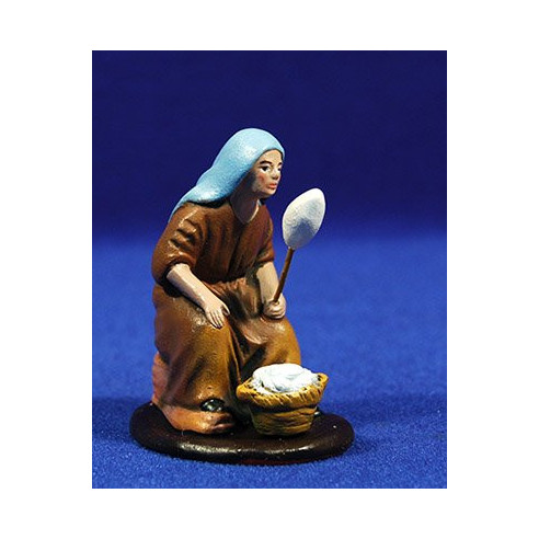 Hilandera M2 7 cm barro pintado Figuralia