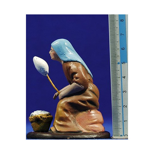 Filatura M2 7 cm terracotta dipinte Figuralia
