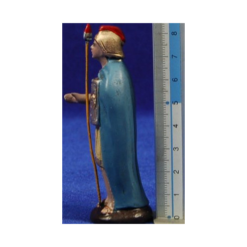 Herodes y 2 soldados romanos 7 cm barro pintado Figuralia