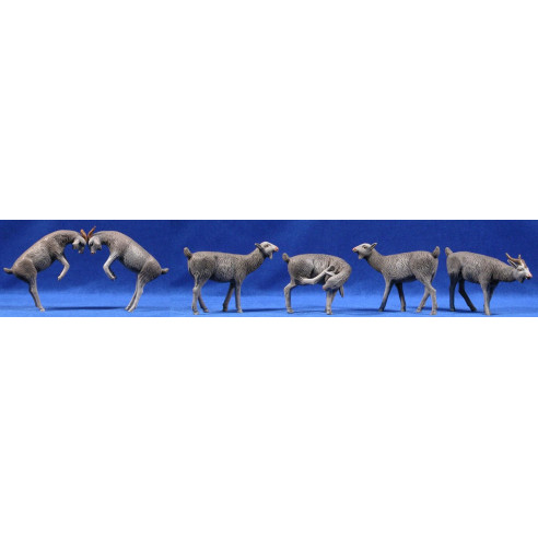 Cabra 18 cm barro pintado Figuralia