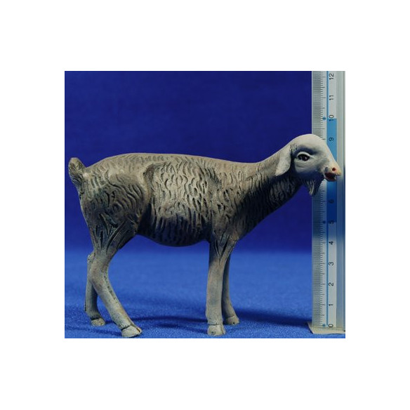 Cabra 18 cm barro pintado Figuralia