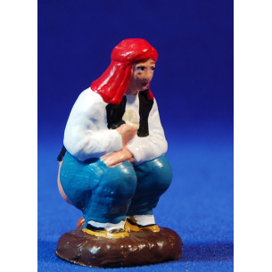 Caganer 9 cm barro pintado Aurora