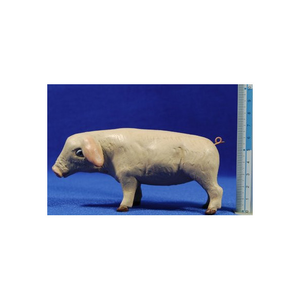 Cerdo 18 cm barro pintado Figuralia