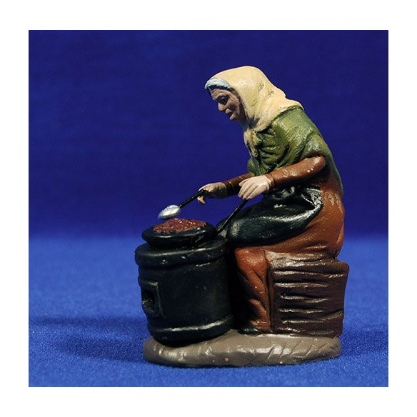 Castañera 12 cm barro pintado Figuralia