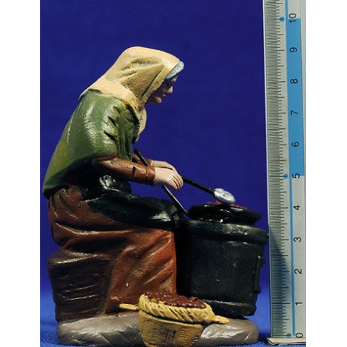 Castañera 12 cm barro pintado Figuralia