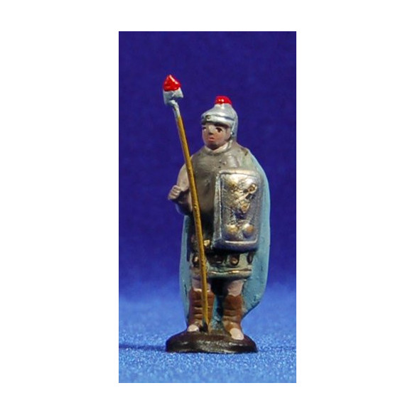Soldato romano 5 cm terracotta dipinte Figuralia
