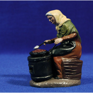 Castañera 12 cm barro pintado Figuralia