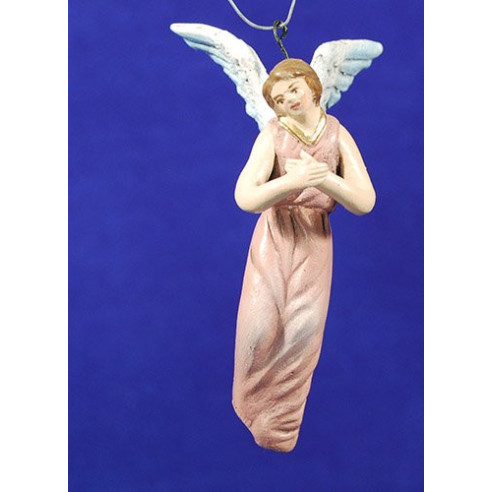 Ángel nacimiento o anunciata 6 cm barro pintado Figuralia