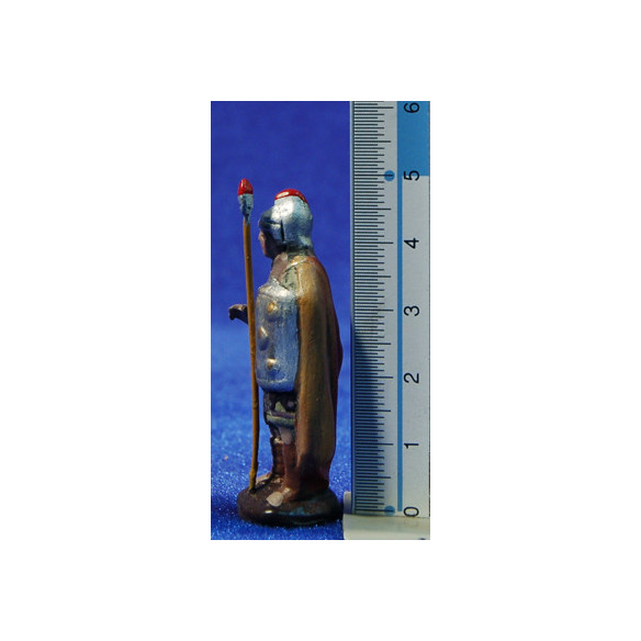 Soldado romano 5 cm barro pintado Figuralia
