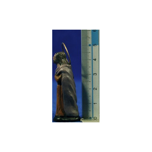 Pidiendo posada 5 cm barro pintado Figuralia