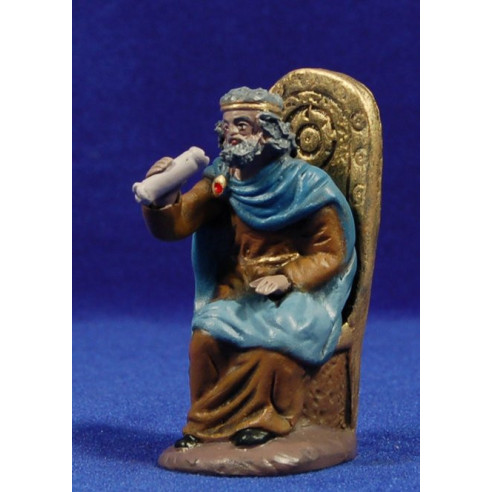 Erode seduto 10 cm terracotta dipinte Figuralia