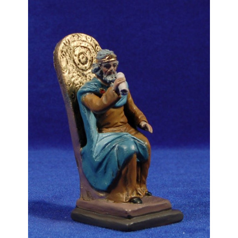 Erode seduto 12 cm terracotta dipinte Figuralia