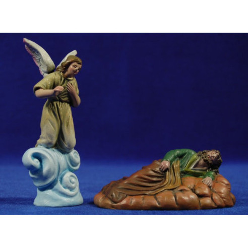 Sogno di San Giuseppe 9 cm terracotta dipinte Figuralia
