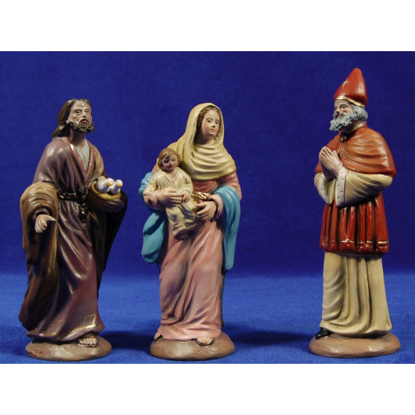 Presenting at temple 16 cm clay painted Figuralia