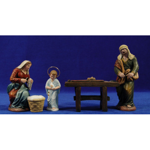 Laboratorio di Nazareth 16 cm terracotta dipinte Figuralia