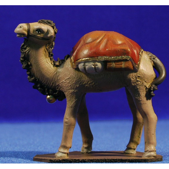 Cammello in piedi 9 cm  terracotta dipinte Figuralia