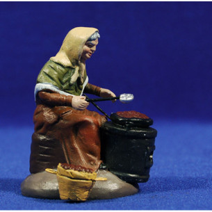 Castañera 10 cm barro pintado Figuralia