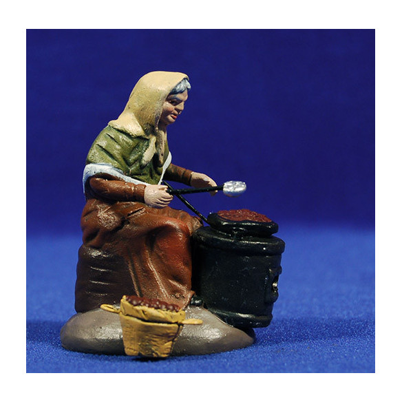 Castañera 10 cm barro pintado Figuralia