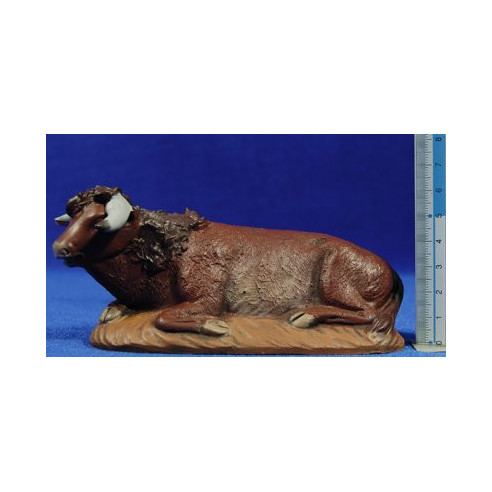 Bue 16 cm terracotta dipinte Figuralia