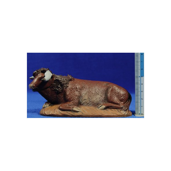 Buey 16 cm barro pintado Figuralia
