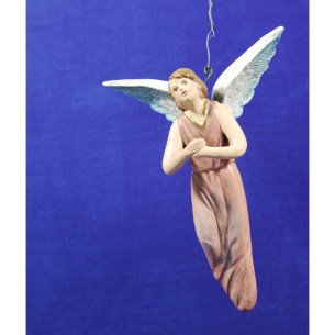 Ángel nacimiento o anunciata 13 cm barro pintado Figuralia