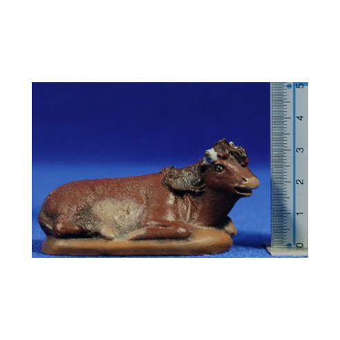 Cow 7 cm clay painted Figuralia