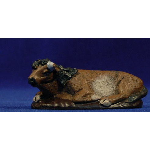 Buey 9 cm barro pintado Figuralia