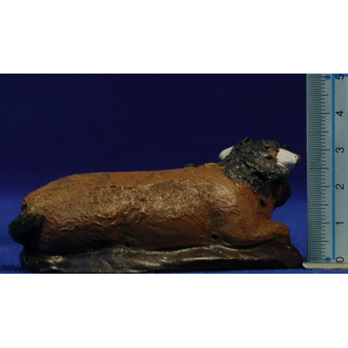 Buey 9 cm barro pintado Figuralia