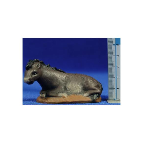 Mule 7 cm clay painted Figuralia