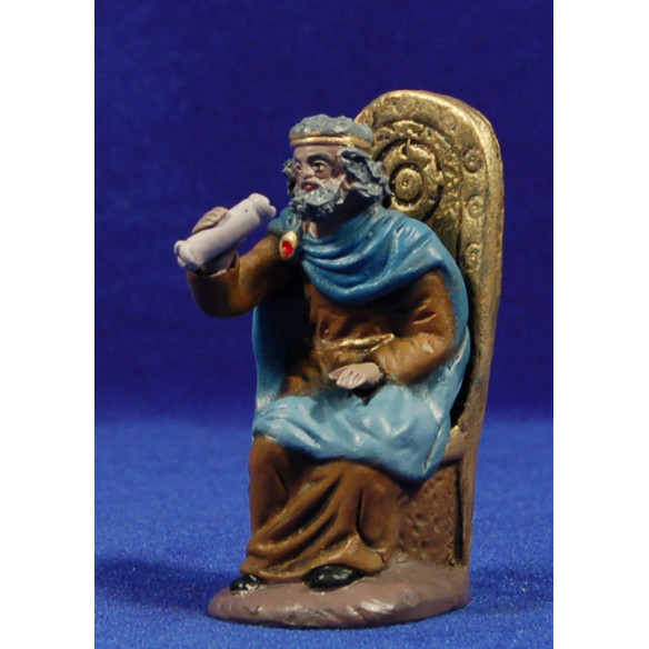 Herod seating 10 cm clay painted Figuralia
