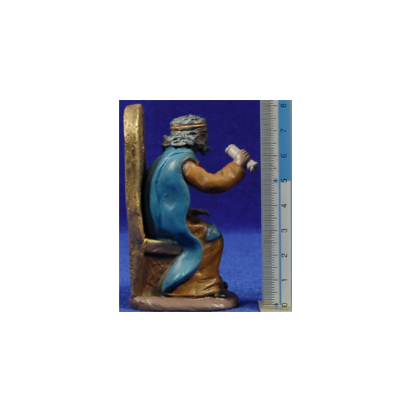 Erode seduto 10 cm terracotta dipinte Figuralia