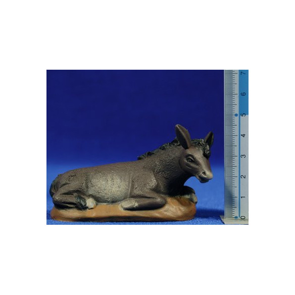 Mule 9 cm clay painted Figuralia