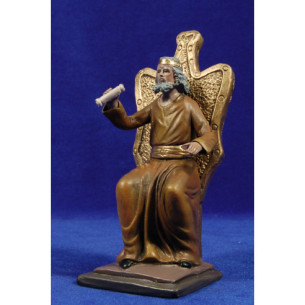 Herod seating 17 cm clay painted Figuralia