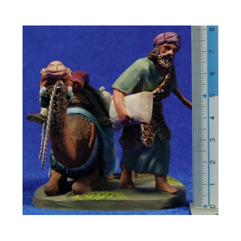 Camell amb home descarregant 7 cm fang pintat Daniel