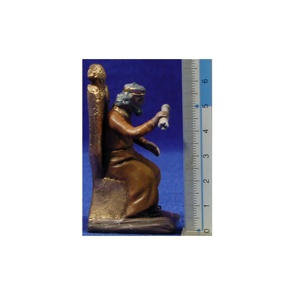Erode seduto 8 cm terracotta dipinte Figuralia