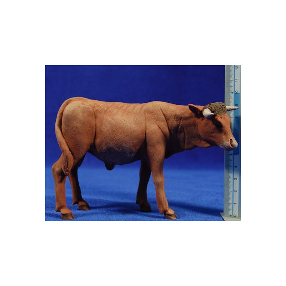 Cow 15 cm clay painted Delgado