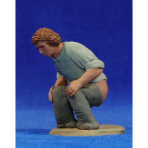 Caganer catalano 12 cm terracotta dipinte Delgado