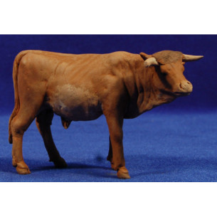 Cow 12 cm clay painted Delgado