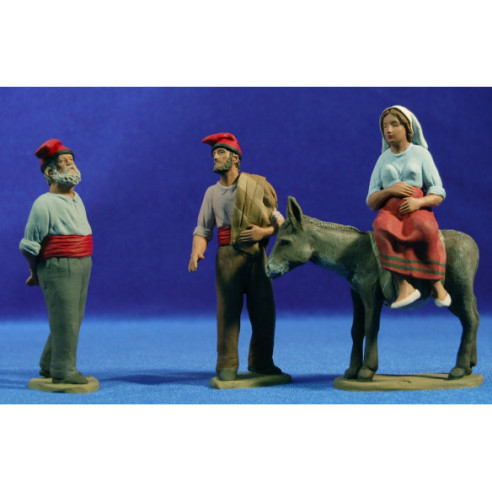 Asking for a hostel 12 cm clay painted Delgado