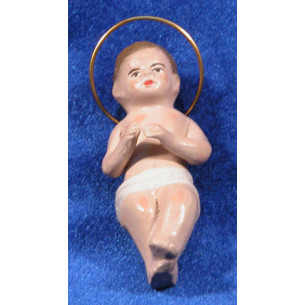 Baby Jesus 16 cm clay painted Figuralia
